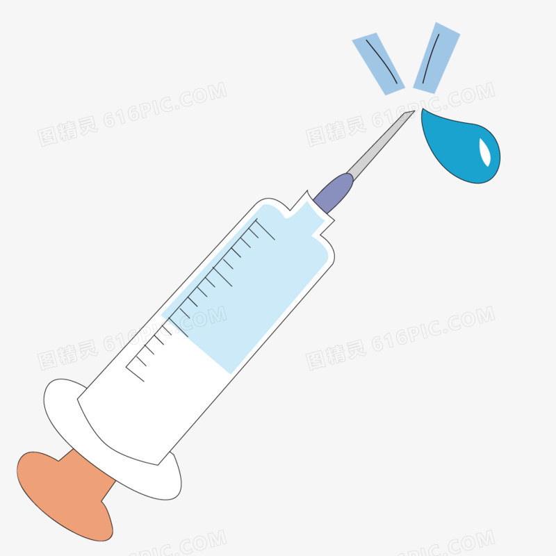 矢量医院打针针筒