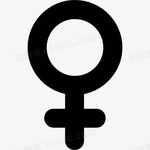 女性的性别符号图标