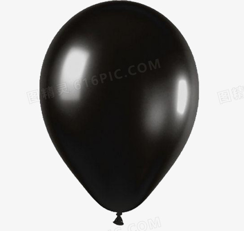 一个黑色气球