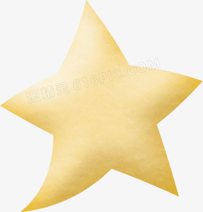 黄色星星五角星素材