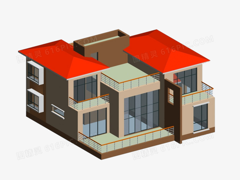 房屋模型效果图