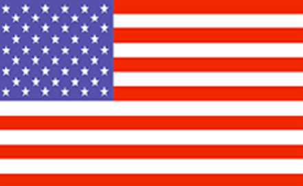 美国国旗红蓝两色