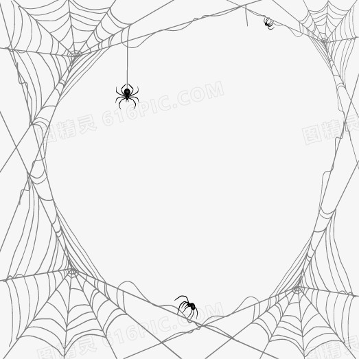 矢量蜘蛛和蜘蛛网设计素材