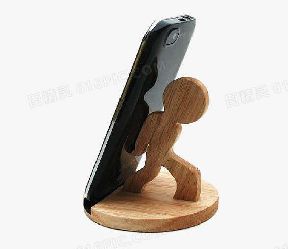 木头材质手机架