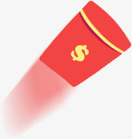 红色钱包美元标志