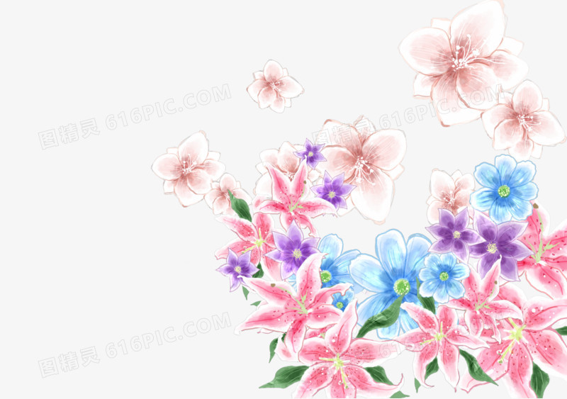 手绘花朵