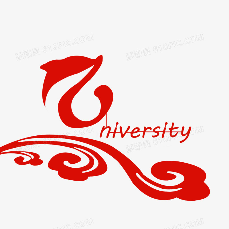 中国元素海豚logo