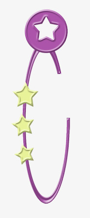 紫色五角星挂钩