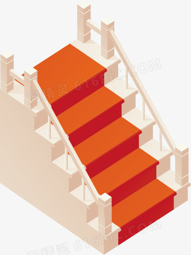 矢量台阶装饰