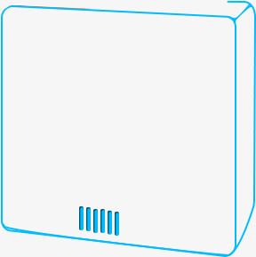 蓝色卡通设计立体盒子
