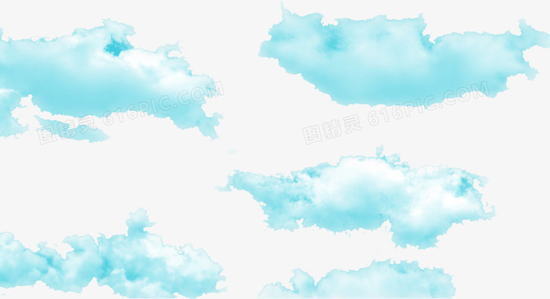 蓝天白云装饰素材