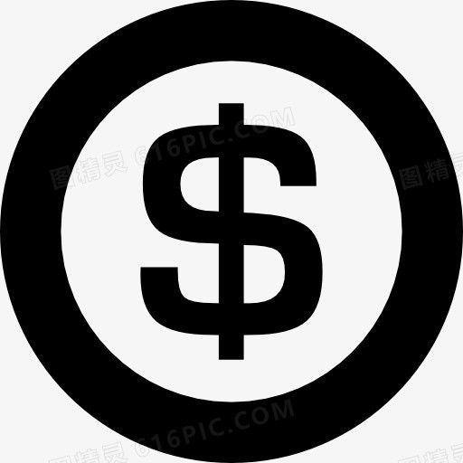 美元硬币的象征图标
