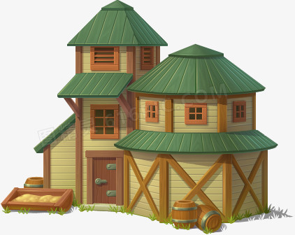古装木质房屋