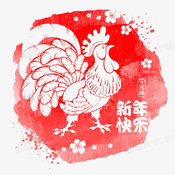画鸡来驱鬼怪邪气