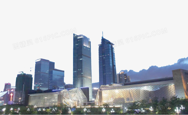 深圳市民中心夜景
