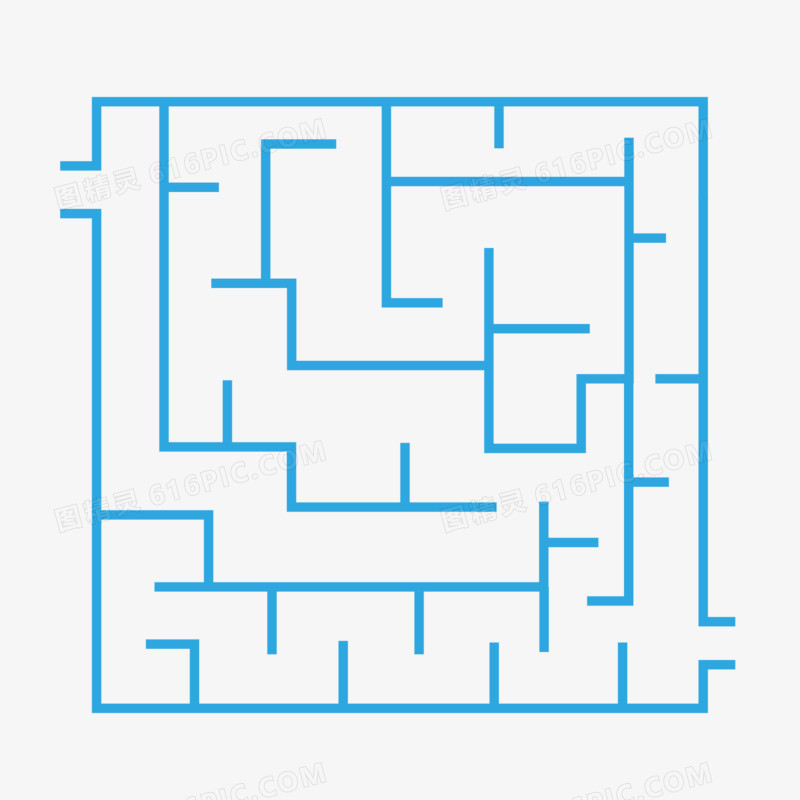 矢量迷宫标识图示素材