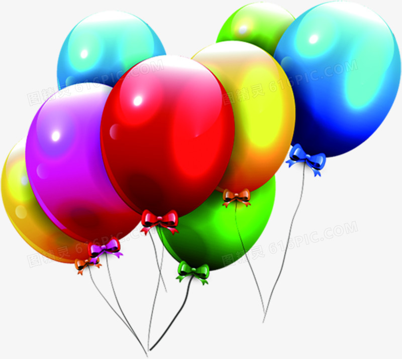 彩色气球节日气氛装饰