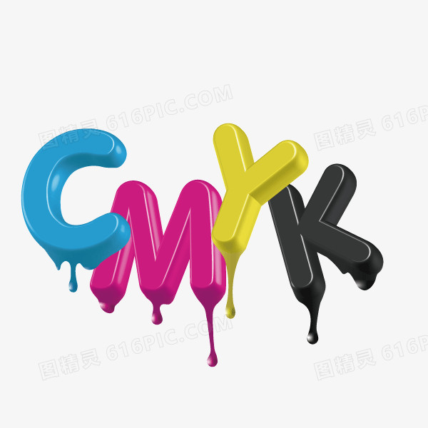 cmyk 颜色字母 喷漆