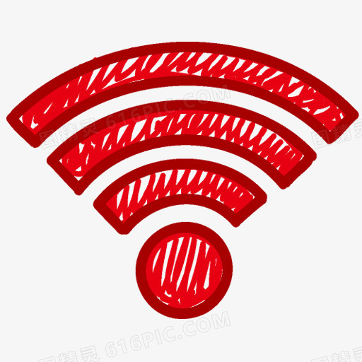 红色的wifi标识 icon
