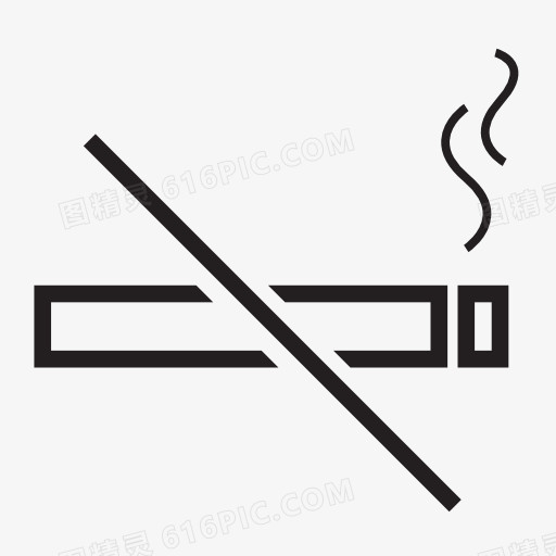 请勿吸烟的标志图标