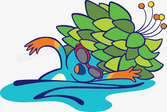 里约奥运会吉祥物之自由泳