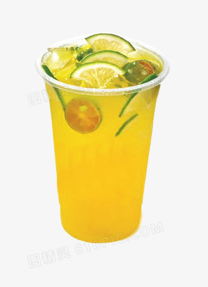 金桔柠檬饮料素材图片
