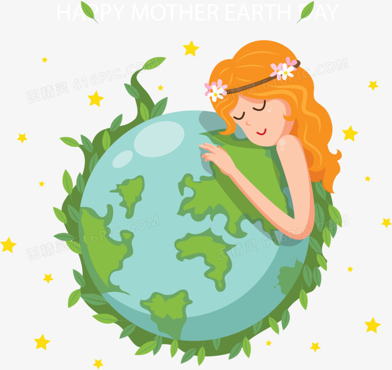 绿色树藤环绕地球