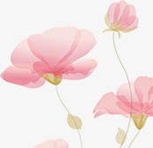 手绘粉色花卉万圣节贺卡