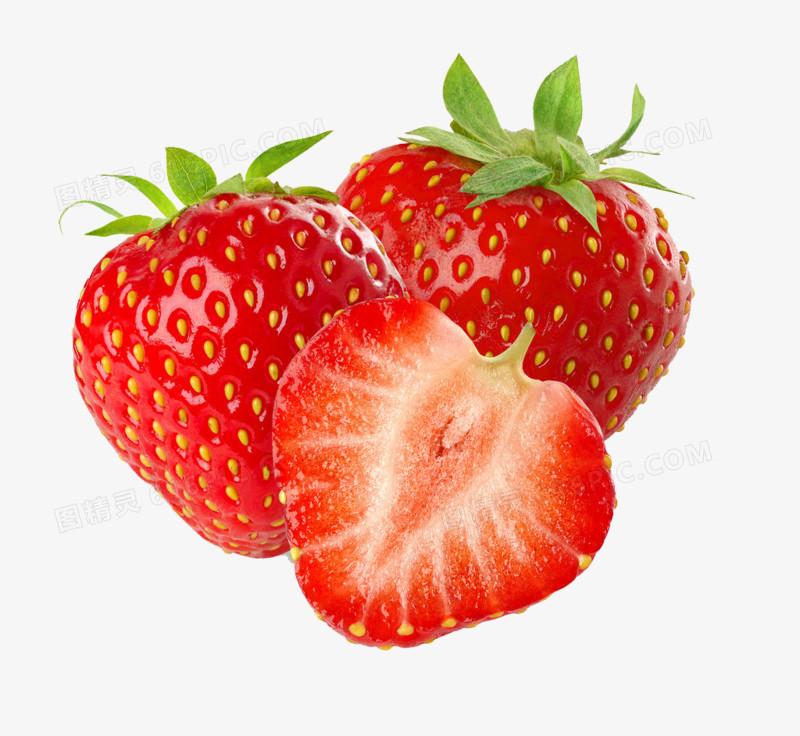 新鲜的草莓摄影食物水果