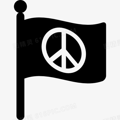 和平的旗帜图标