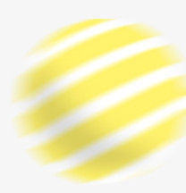 黄白条纹装饰圆球