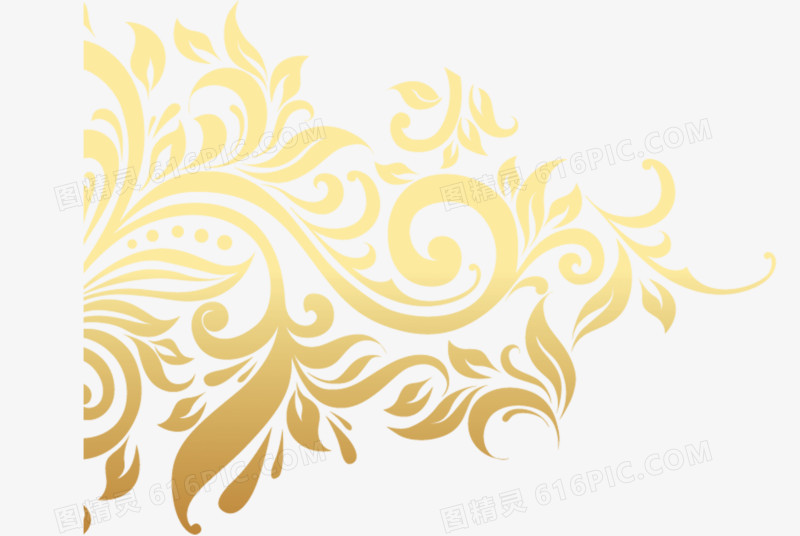 金色花纹底纹
