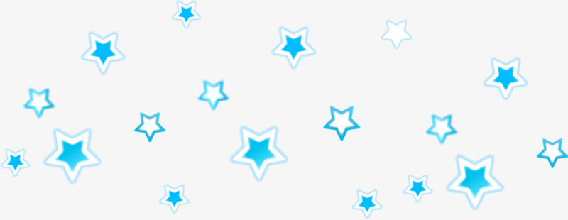 蓝色五角星图案矢量图