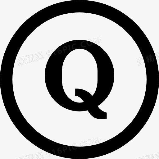 社会Quora圆形按钮图标