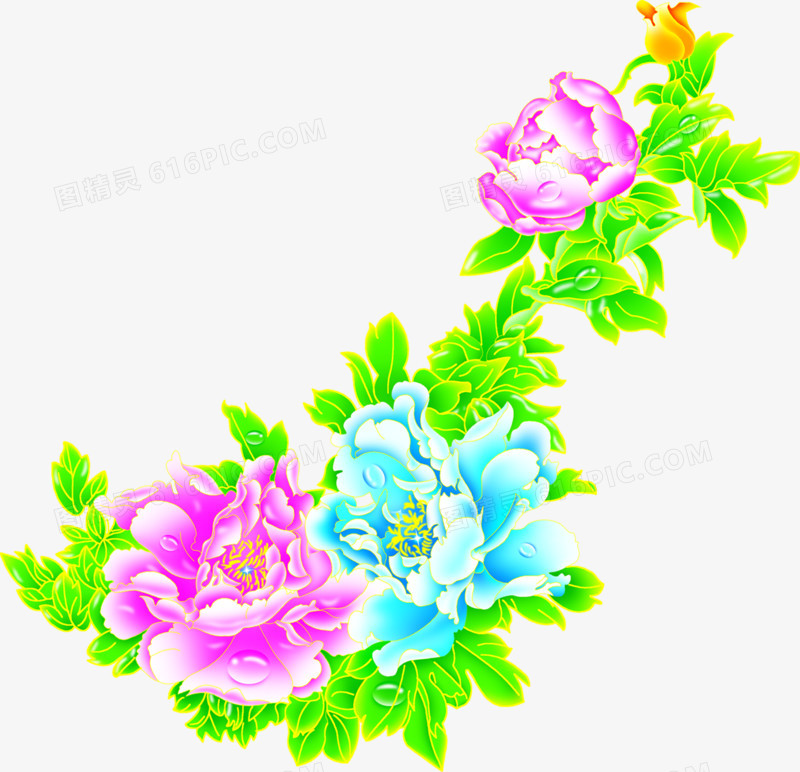 手绘花卉春季卡片