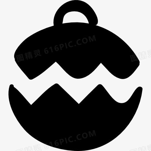 圣诞树上的球图标
