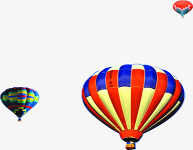 彩色条纹氢气球手绘装饰