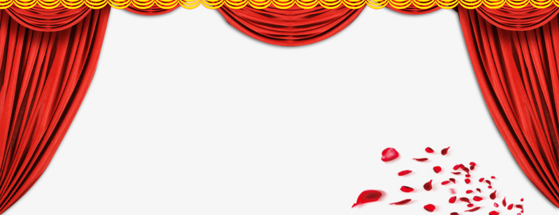舞台帷幕花瓣