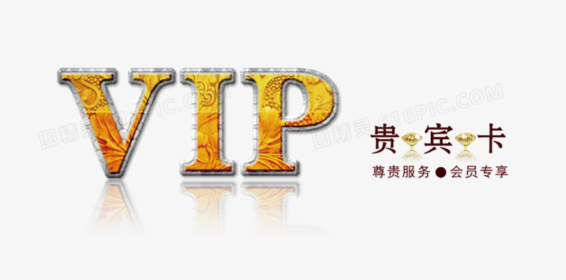 VIP卡艺术字