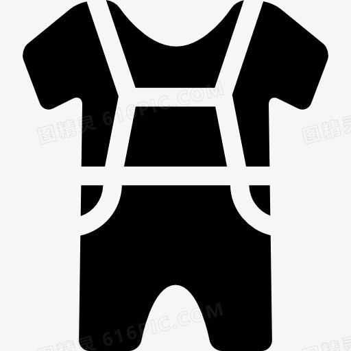 婴儿的衣服图标