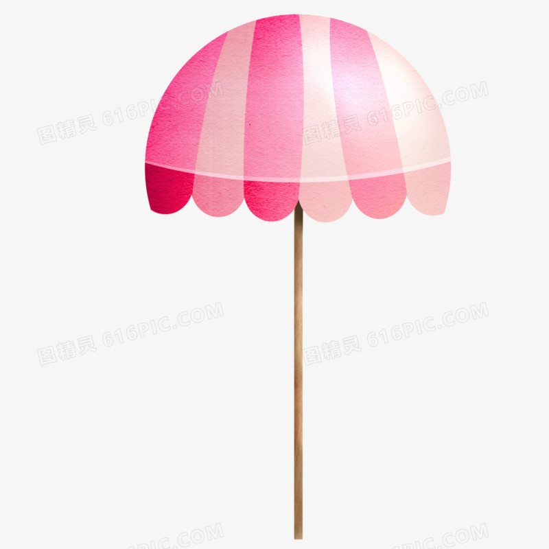 粉色防晒伞