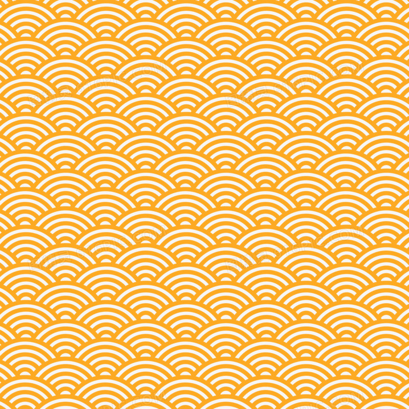 黄色中式鱼鳞纹纹理素材