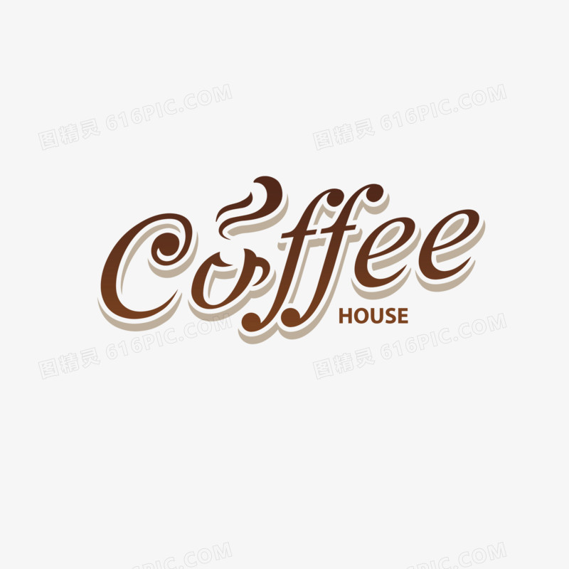 coffee英文字体设计