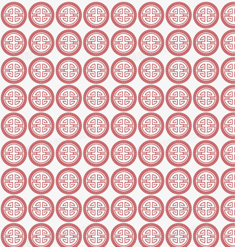 矢量中式底纹