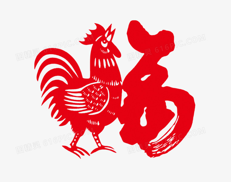 2017年中国风公鸡素材