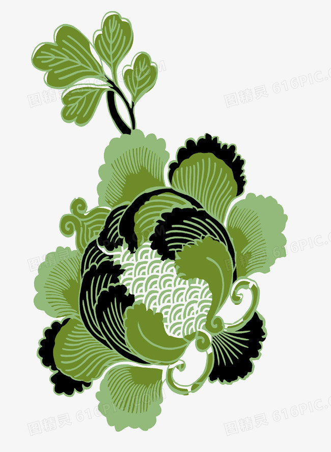 绿色花