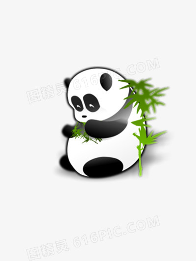 熊猫和竹叶