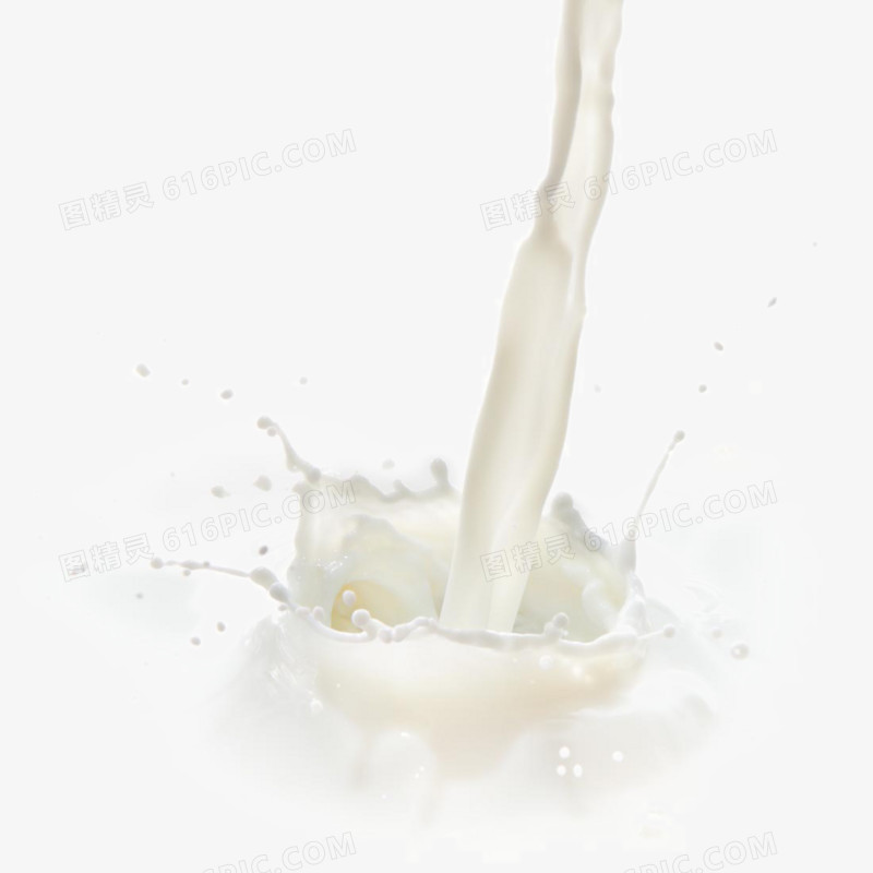 水花溅起的牛奶