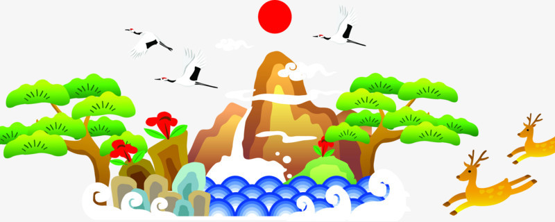 中国传统绚丽美景