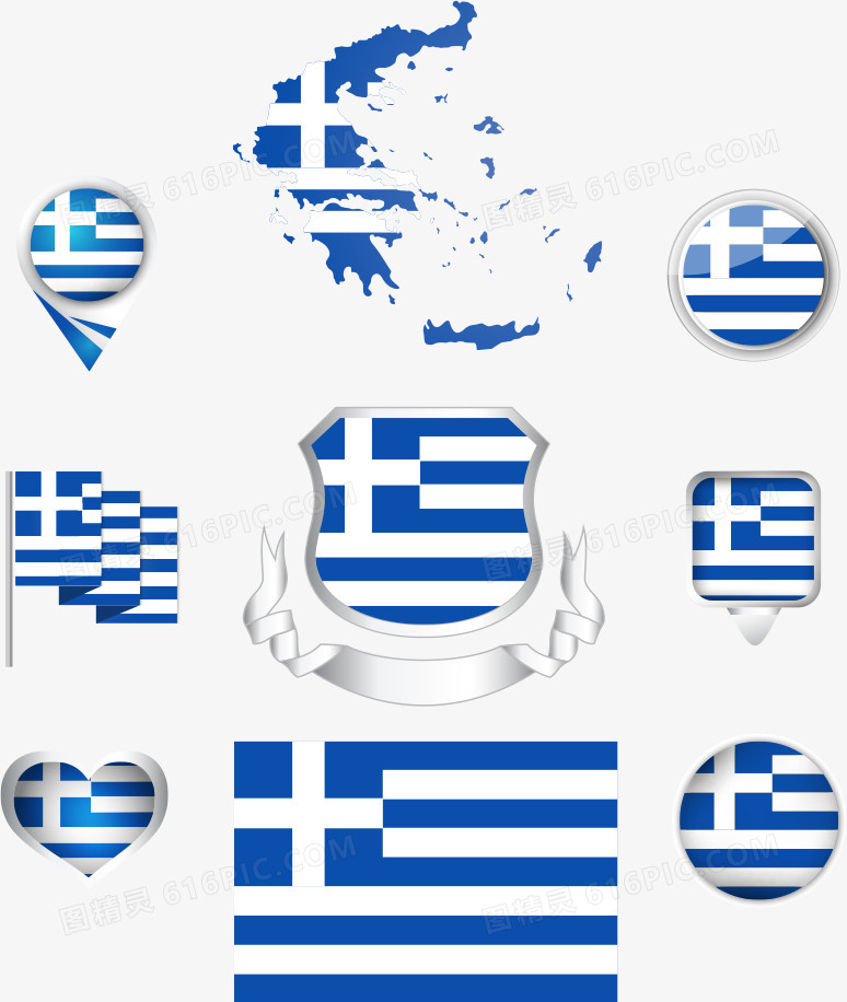 矢量希腊国旗
